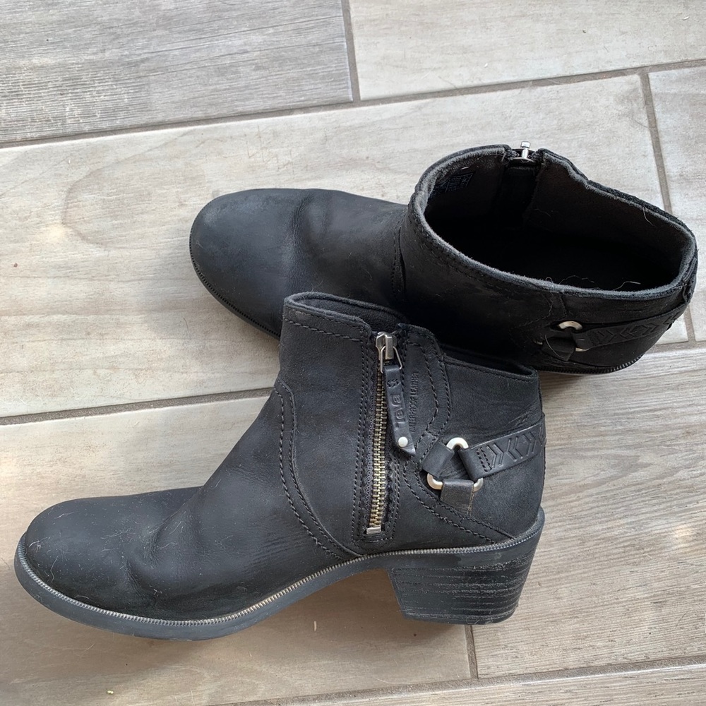 Teva black booties